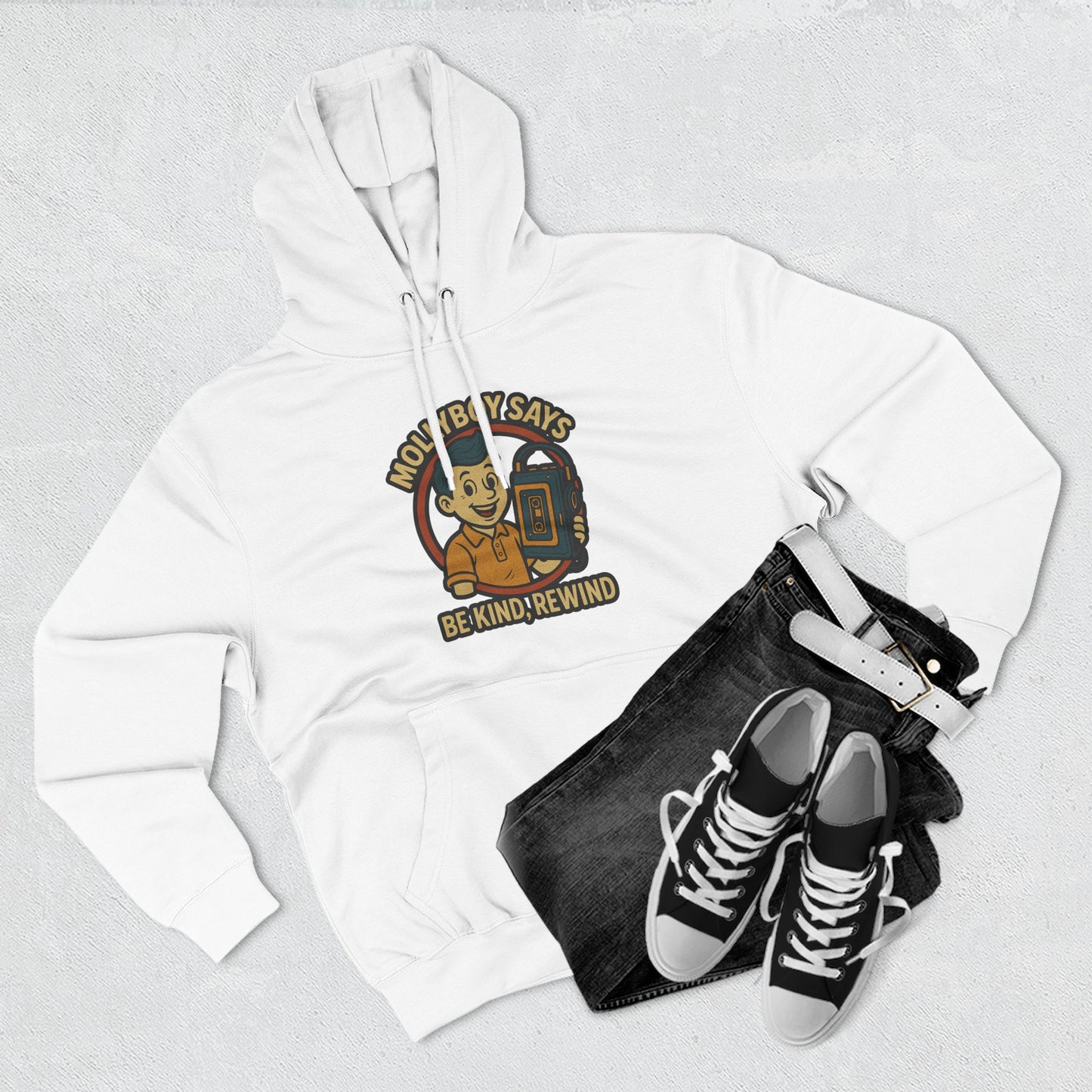 MollyBoy Says... Unisex Hoodie (White)