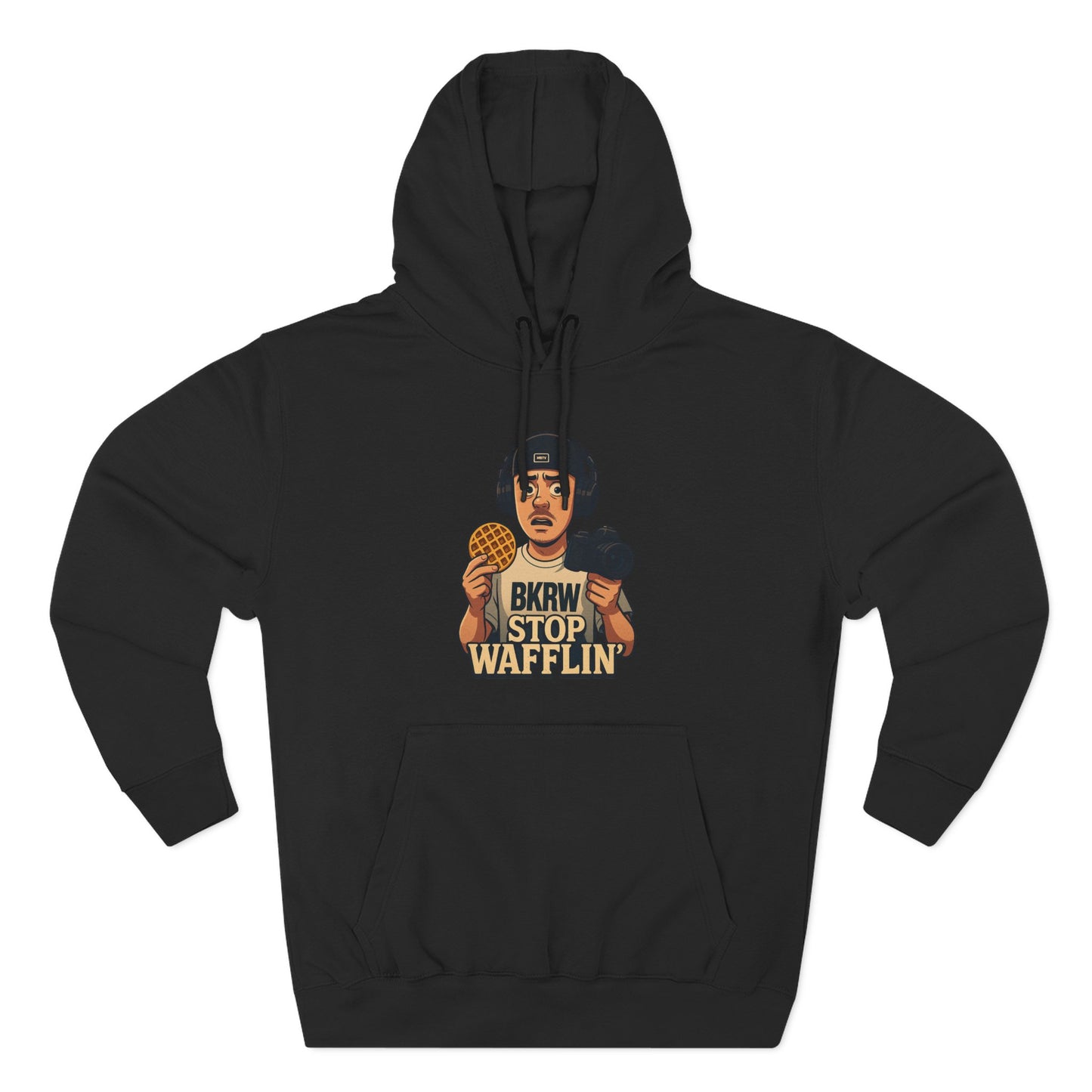MollyBoyTV, Stop Wafflin' Unisex Hoodie (Black)