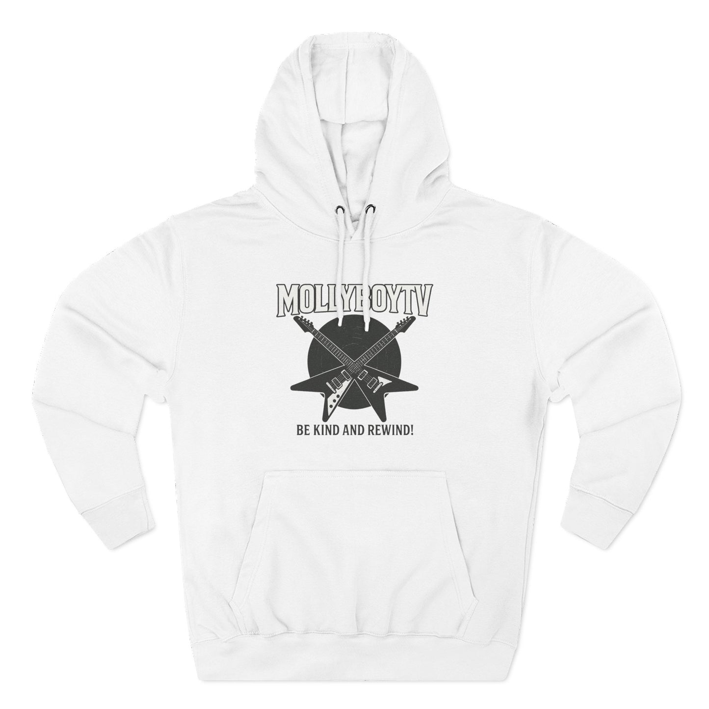 BE KIND AND REWIND Unisex Hoodie (White)