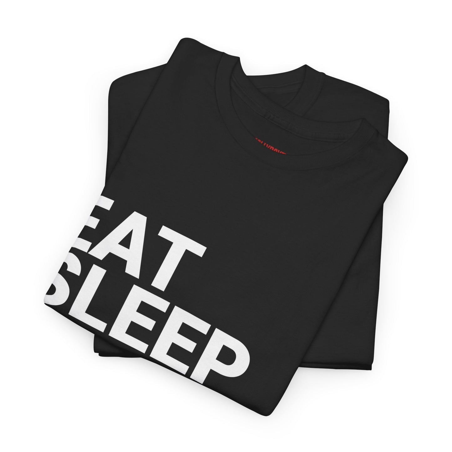 EAT, SLEEP, WAFFLE, REWIND Unisex Tee (Black)