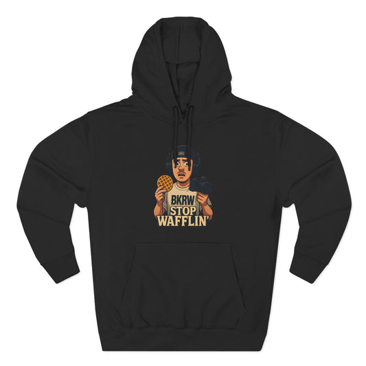 MollyBoyTV, Stop Wafflin' Unisex Hoodie (Black)