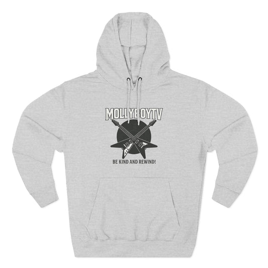 BE KIND AND REWIND Unisex Hoodie (Grey)