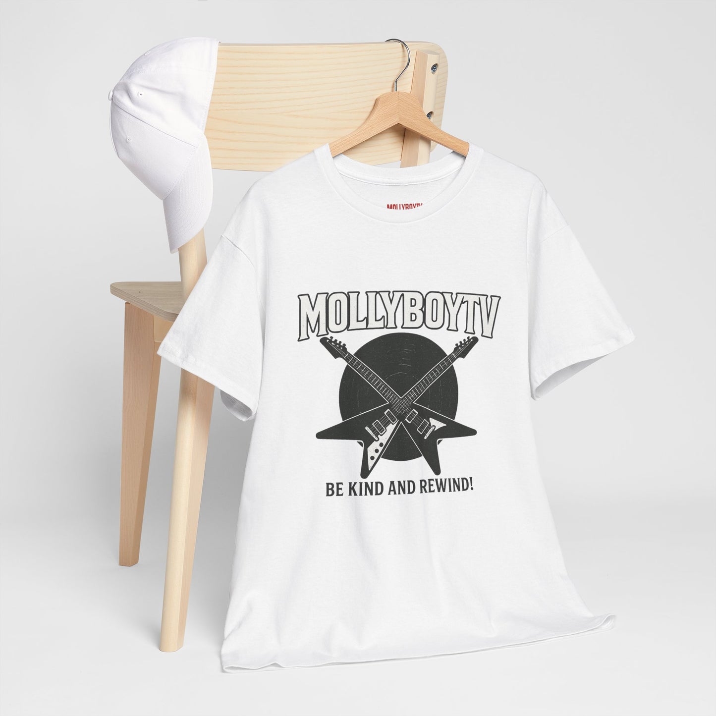 BE KIND AND REWIND Unisex Tee (White)