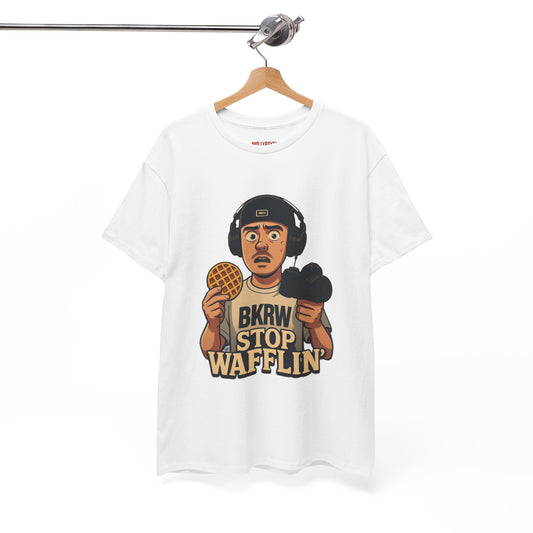 MollyBoyTV, Stop Wafflin' Unisex Tee (White)