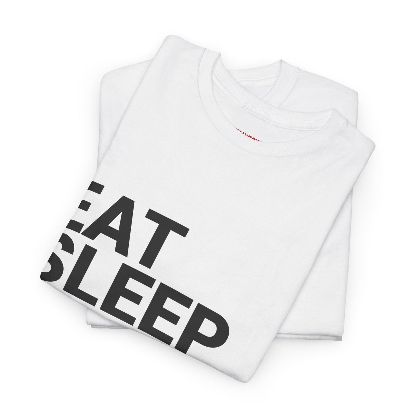 EAT, SLEEP, WAFFLE, REPEAT Unisex Tee (White)