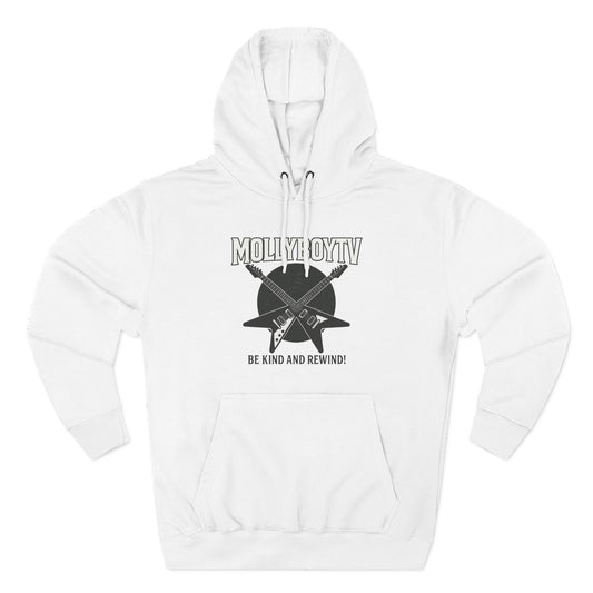 BE KIND AND REWIND Unisex Hoodie (White)