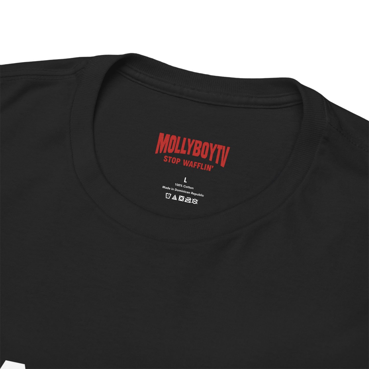 EAT, SLEEP, WAFFLE, REWIND Unisex Tee (Black)