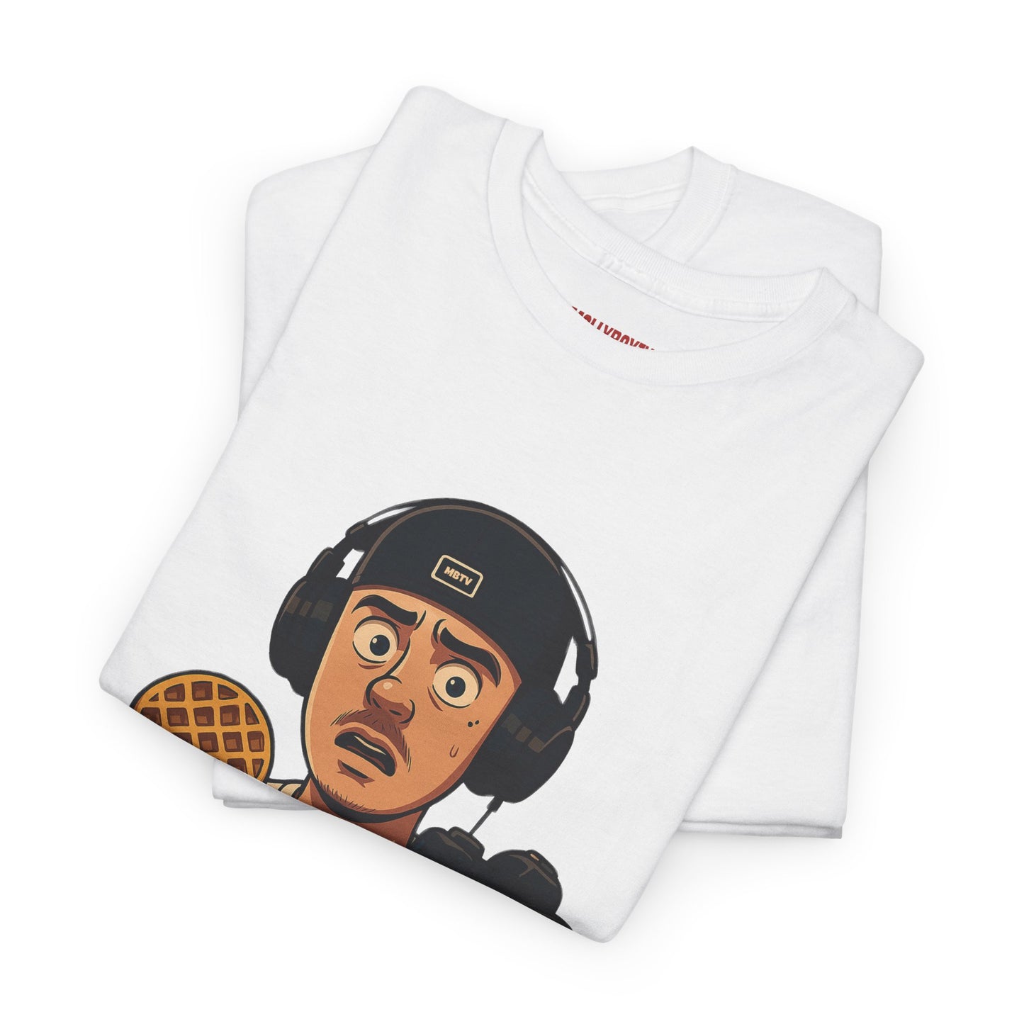 MollyBoyTV, Stop Wafflin' Unisex Tee (White)